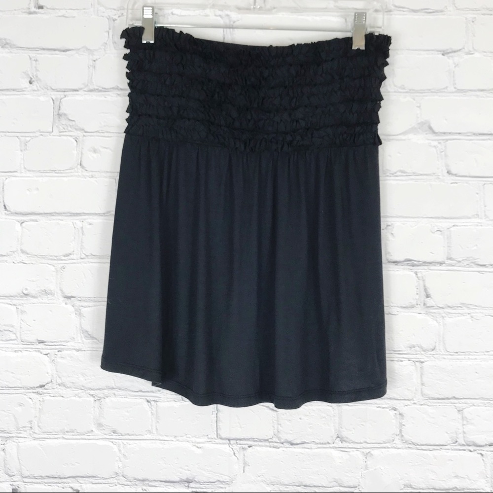 Express Strapless Black Shirt